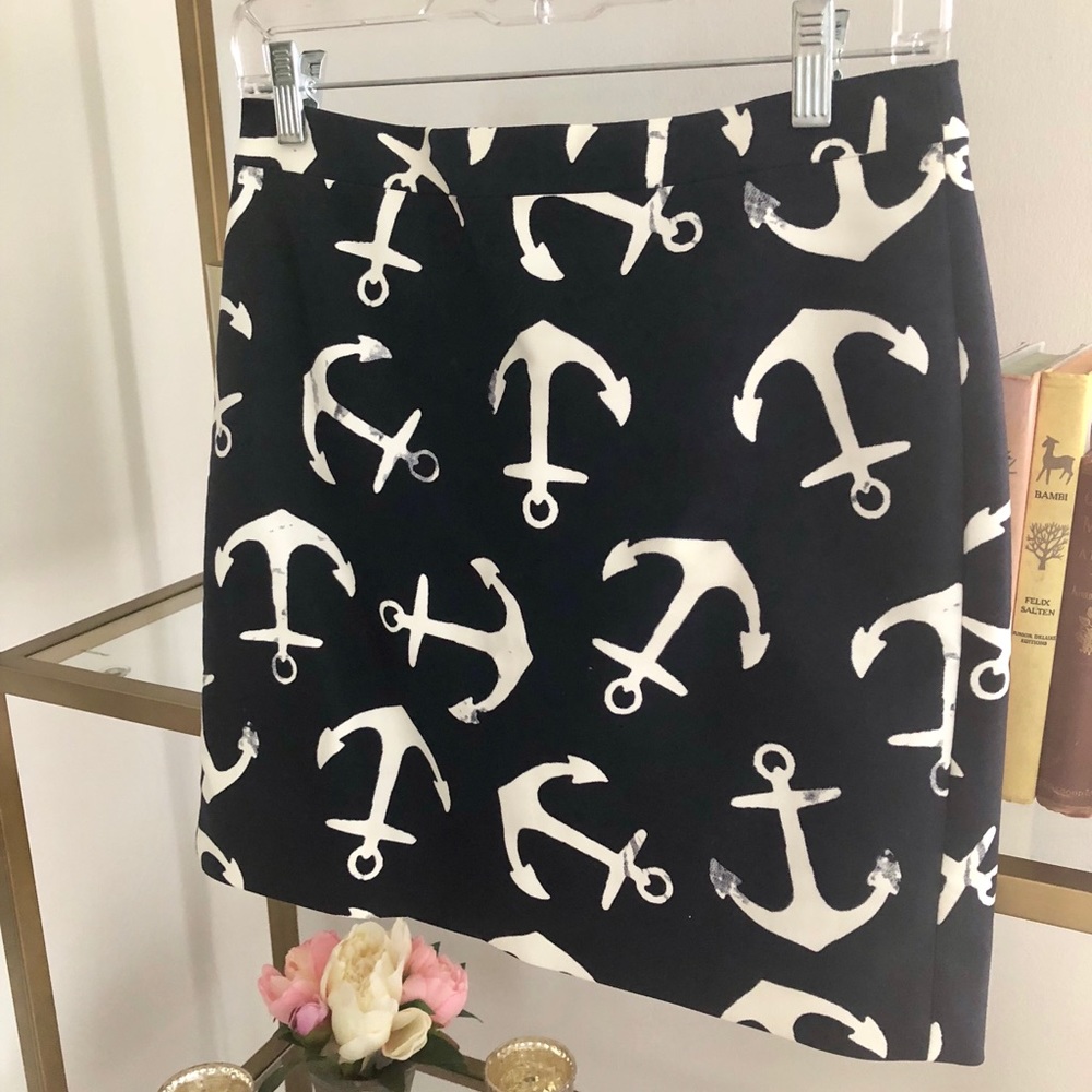 Navy Anchor Skirt